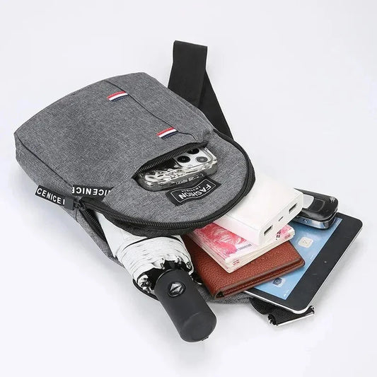 Fashionable and Trendy Lightweight Single Minimalist Shoulder Crossbody Bag for Men with Large Capacity for Leisure and Sports - Avero