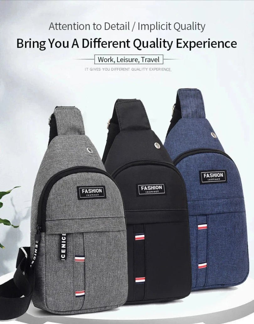 Fashionable and Trendy Lightweight Single Minimalist Shoulder Crossbody Bag for Men with Large Capacity for Leisure and Sports - Avero