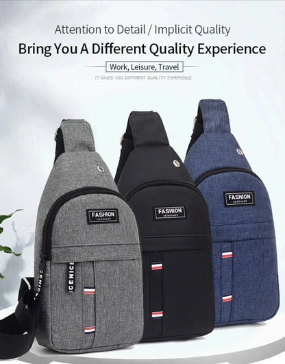 Fashionable and Trendy Lightweight Single Minimalist Shoulder Crossbody Bag for Men with Large Capacity for Leisure and Sports - Avero