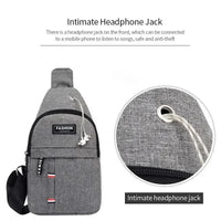 Fashionable and Trendy Lightweight Single Minimalist Shoulder Crossbody Bag for Men with Large Capacity for Leisure and Sports - Avero