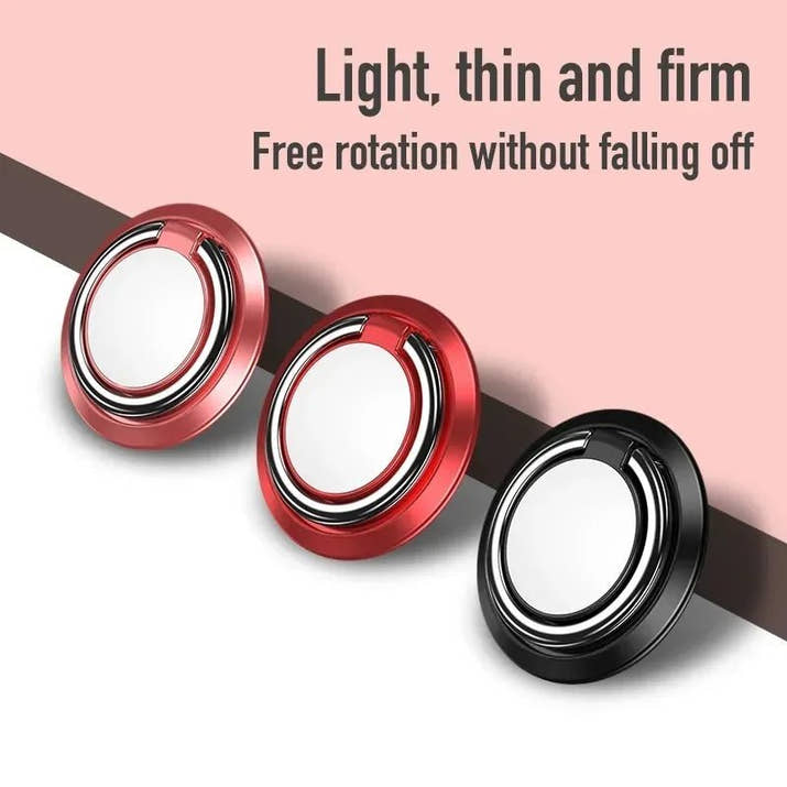 Finger Ring Holder Stand Grip 360 Rotating For Mobile Phone Car Magnetic Mount Phone Back Sticker Pad Unniversal Bracket - Avero