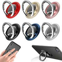 Finger Ring Holder Stand Grip 360 Rotating For Mobile Phone Car Magnetic Mount Phone Back Sticker Pad Unniversal Bracket - Avero