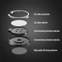 Finger Ring Holder Stand Grip 360 Rotating For Mobile Phone Car Magnetic Mount Phone Back Sticker Pad Unniversal Bracket - Avero