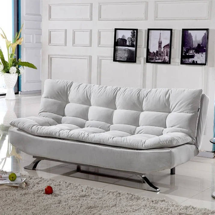 Fold up and Down Sofa Bed Living Room Leisure Fabric Couch Folding Chair Sleeper - Avero