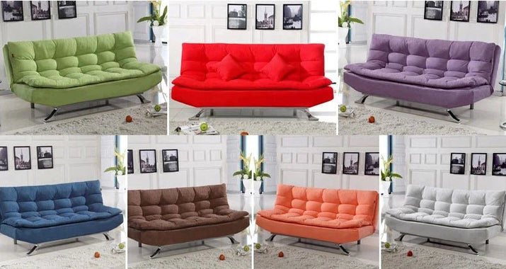 Fold up and Down Sofa Bed Living Room Leisure Fabric Couch Folding Chair Sleeper - Avero