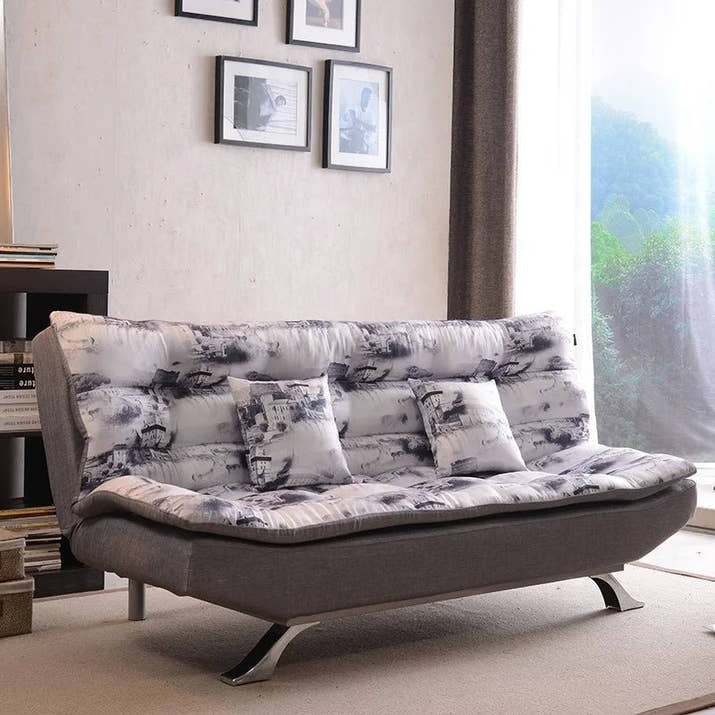 Fold up and Down Sofa Bed Living Room Leisure Fabric Couch Folding Chair Sleeper - Avero