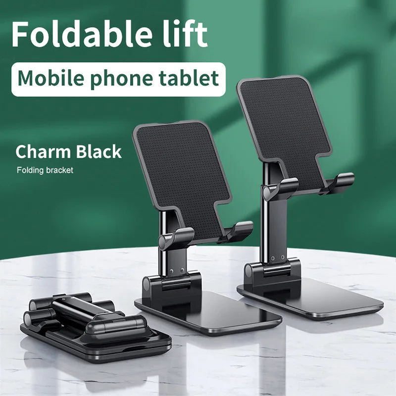 Foldable ABS Desktop Mobile Phone Stand For iPad iPhone 16 15 Smartphone Support Tablet Desk Cell Phone Portable Holder Bracket - Avero