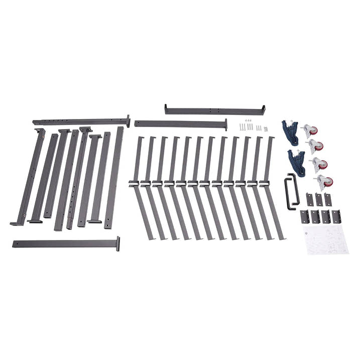 Folding Chair Rack Dolly Cart Table Storage Rack Desk Chairs Cart Trolley - Avero