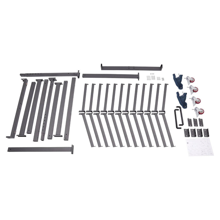 Folding Chair Rack Dolly Cart Table Storage Rack Desk Chairs Cart Trolley - Avero