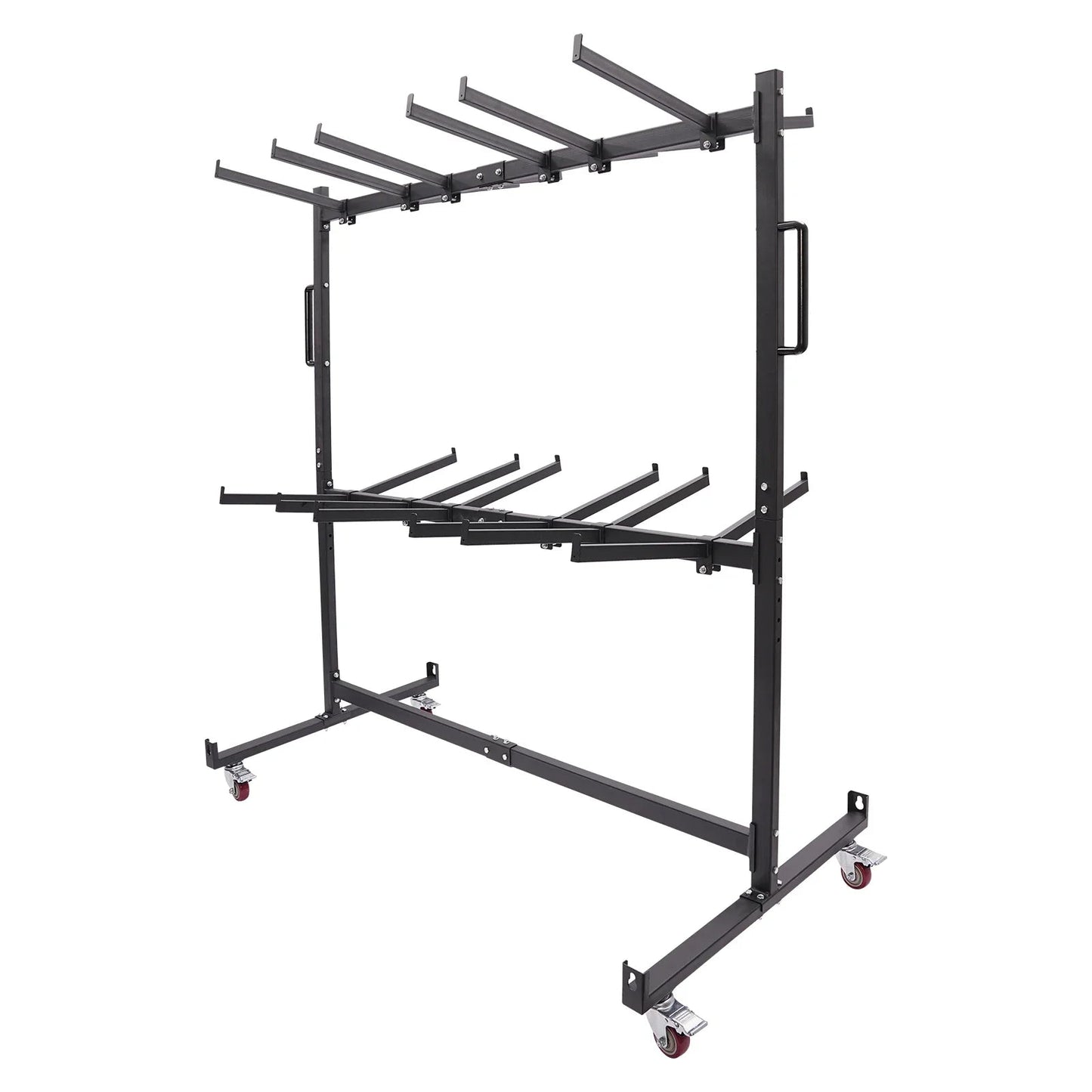 Folding Chair Rack Dolly Cart Table Storage Rack Desk Chairs Cart Trolley - Avero