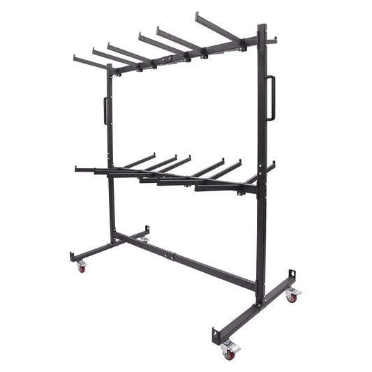 Folding Chair Rack Dolly Cart Table Storage Rack Desk Chairs Cart Trolley - Avero