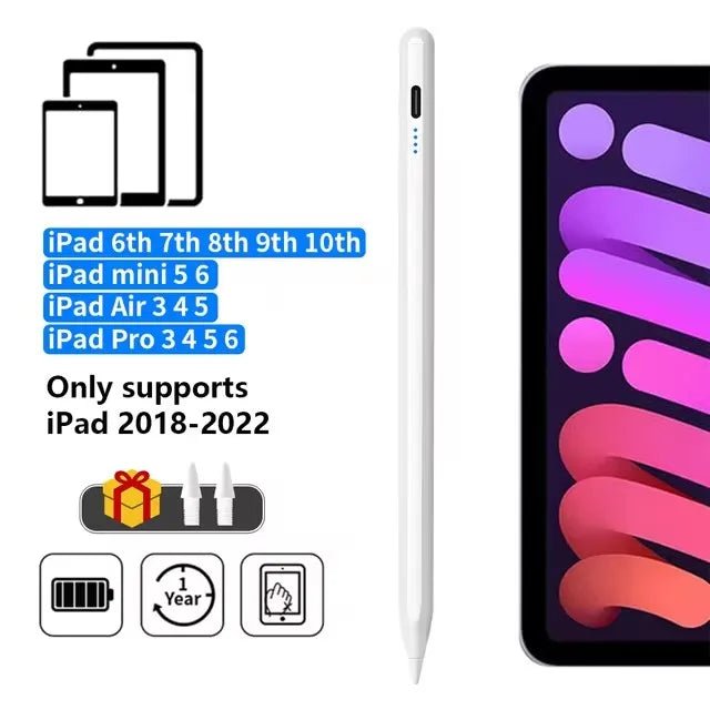 For Apple Pencil Palm Rejection Power Display iPad Pencil Pen For iPad 2022 2021 2020 2019 2018 Pro Air Mini Specific Stylus - Avero