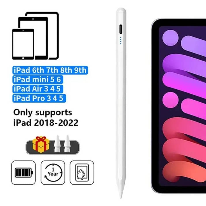 For Apple Pencil Palm Rejection Power Display iPad Pencil Pen For iPad 2022 2021 2020 2019 2018 Pro Air Mini Specific Stylus - Avero