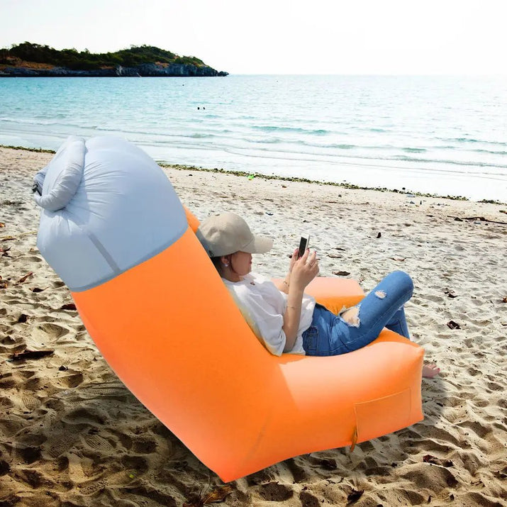 For Inflatable Lounger Air Sofa Chair Couch with Portable Organizing Bag Waterproof Anti Leaking for Backyard Lakeside Beach Tra - Avero