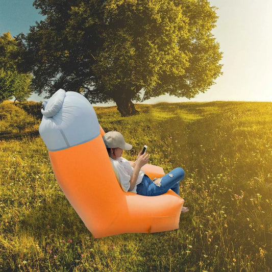 For Inflatable Lounger Air Sofa Chair Couch with Portable Organizing Bag Waterproof Anti Leaking for Backyard Lakeside Beach Tra - Avero