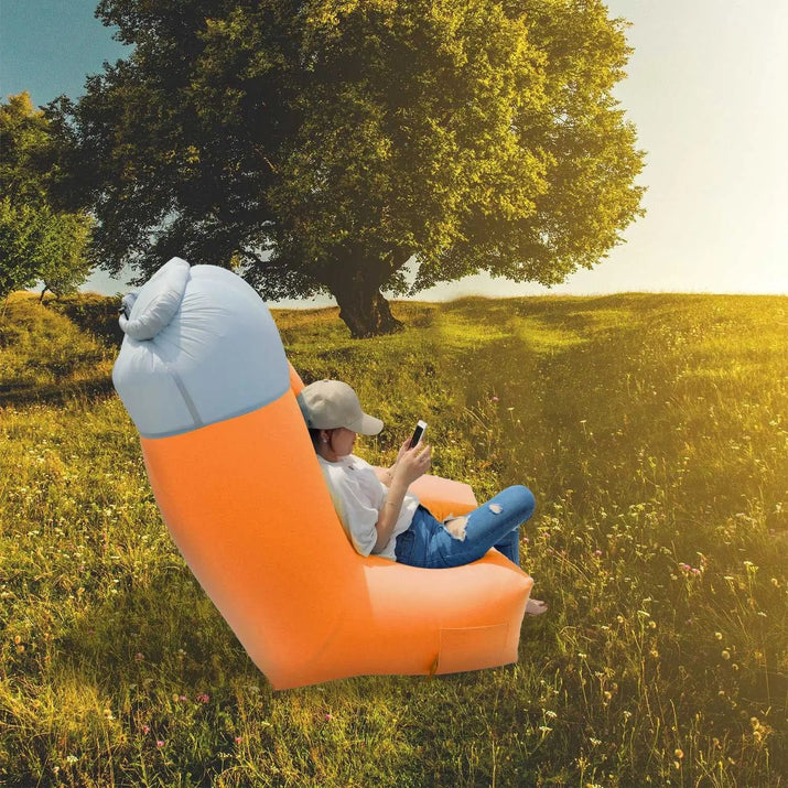 For Inflatable Lounger Air Sofa Chair Couch with Portable Organizing Bag Waterproof Anti Leaking for Backyard Lakeside Beach Tra - Avero
