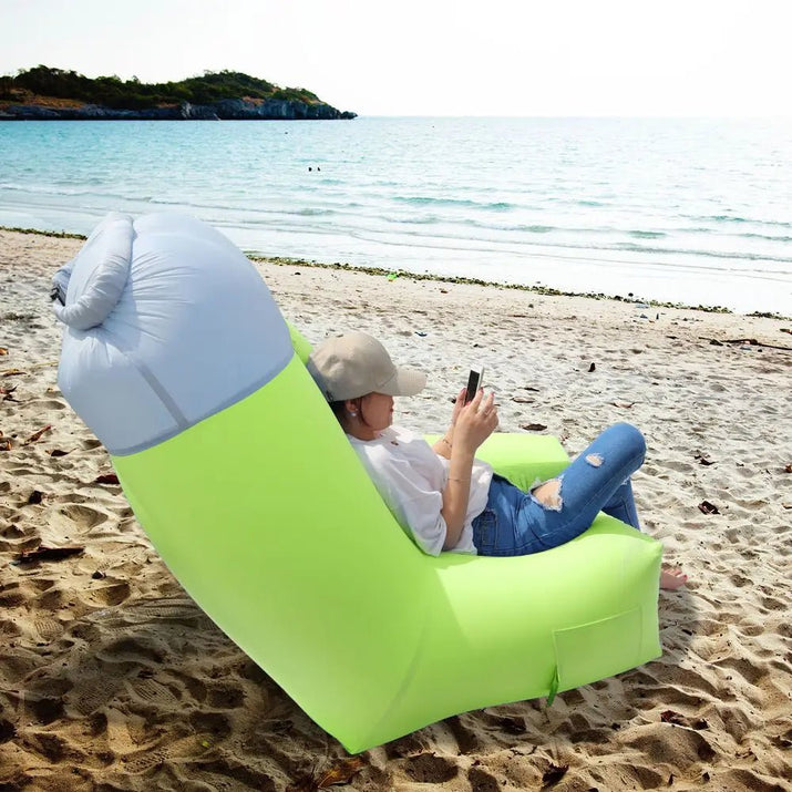 For Inflatable Lounger Air Sofa Chair Couch with Portable Organizing Bag Waterproof Anti Leaking for Backyard Lakeside Beach Tra - Avero