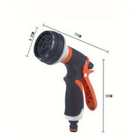 Functional Garden Hose Nozzle Garden Watering Car Wash Adjustable Glue Spray Water Gun TPR Drop Corrosion Resistant - Avero