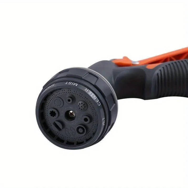 Functional Garden Hose Nozzle Garden Watering Car Wash Adjustable Glue Spray Water Gun TPR Drop Corrosion Resistant - Avero