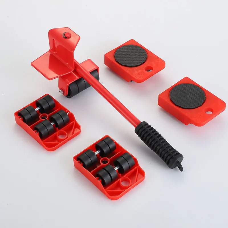 Furniture Moving Transport Roller Set Removal Lifting Moving Tool Set Wheel Bar Mover Moving Heavy Stuffs Device Hand Tool - Avero