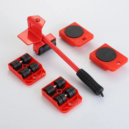 Furniture Moving Transport Roller Set Removal Lifting Moving Tool Set Wheel Bar Mover Moving Heavy Stuffs Device Hand Tool - Avero