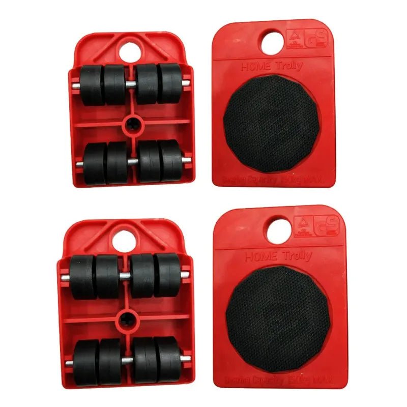 Furniture Moving Transport Roller Set Removal Lifting Moving Tool Set Wheel Bar Mover Moving Heavy Stuffs Device Hand Tool - Avero