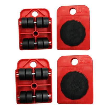 Furniture Moving Transport Roller Set Removal Lifting Moving Tool Set Wheel Bar Mover Moving Heavy Stuffs Device Hand Tool - Avero