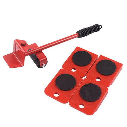 Furniture Moving Transport Roller Set Removal Lifting Moving Tool Set Wheel Bar Mover Moving Heavy Stuffs Device Hand Tool - Avero
