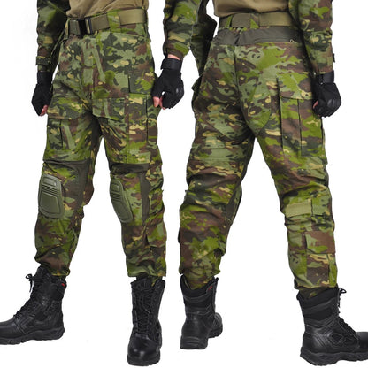 G3 Men's Tactical Pants Clothing Men Camping Cargo Pant US CP Airsoft Camo Paintball Combat Pants +Pads - Avero