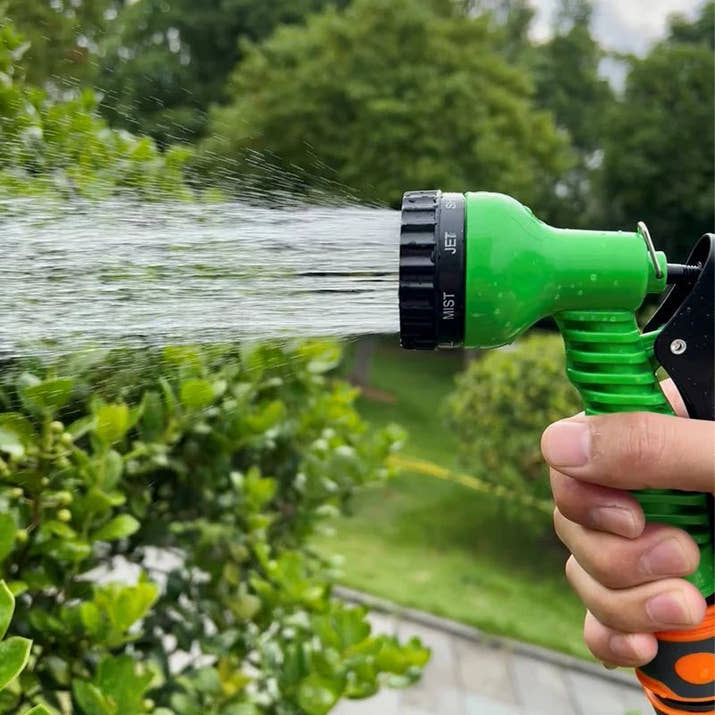 Garden Hose Pipe Water Hose Expandable Magic Hose 7 Patterns Water Gun Foam Pot Flexible Reels Hose Car Wash Gun Sprayer - Avero