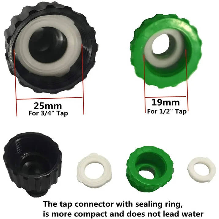 Garden Watering Hose ABS Quick Connector 1/2” End Double Male Hose Coupling Joint Adapter Extender Set For Hose Pipe Tube - Avero