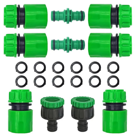 Garden Watering Hose ABS Quick Connector 1/2” End Double Male Hose Coupling Joint Adapter Extender Set For Hose Pipe Tube - Avero