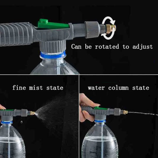 Gardening Watering Sprayer Beverage Bottle Watering Can High Pressure Small Manual Pressure Adjustable Spray Head - Avero