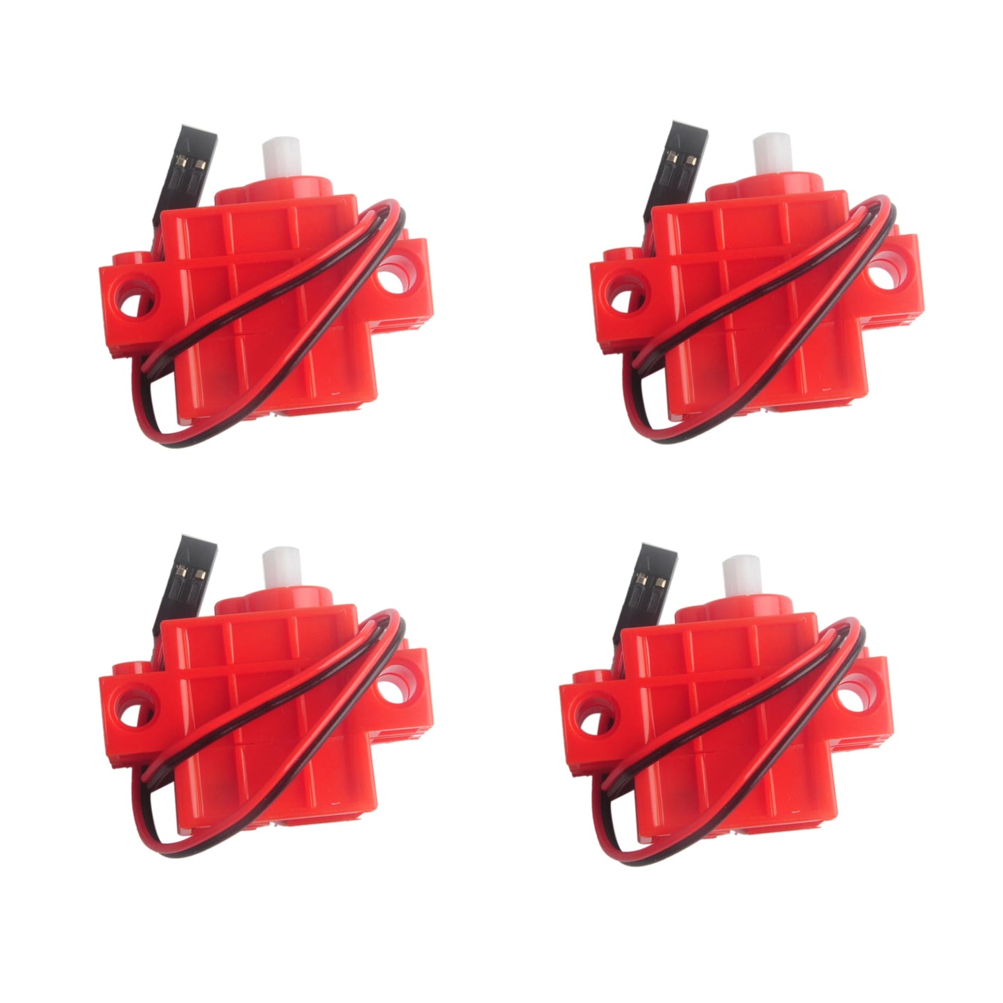 Geekservo 4PCS 270°/360° Programmable Servo Motor with POM Gears for Legoeds/Micro:bit Smart Car Robot - Avero