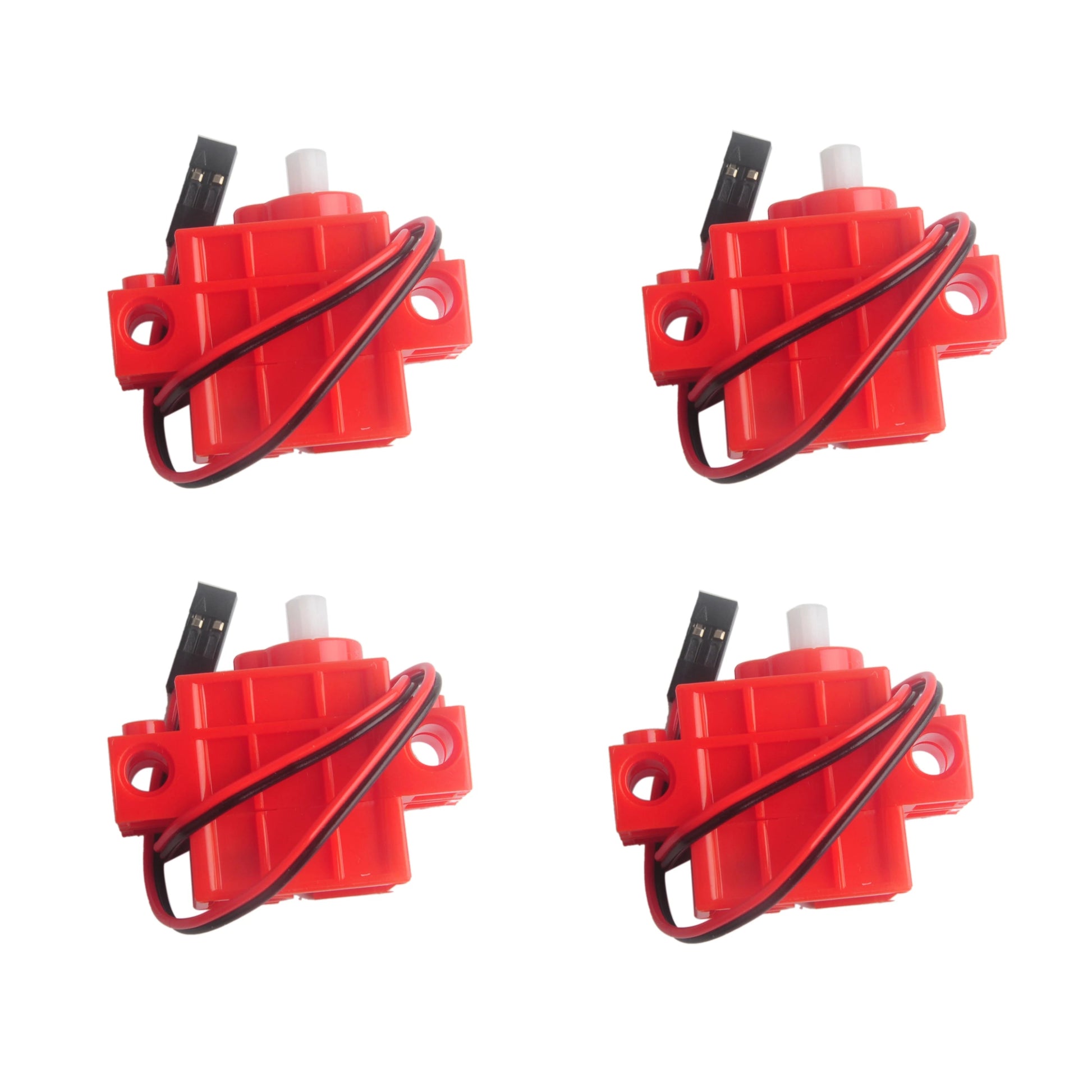 Geekservo 4PCS 270°/360° Programmable Servo Motor with POM Gears for Legoeds/Micro:bit Smart Car Robot - Avero