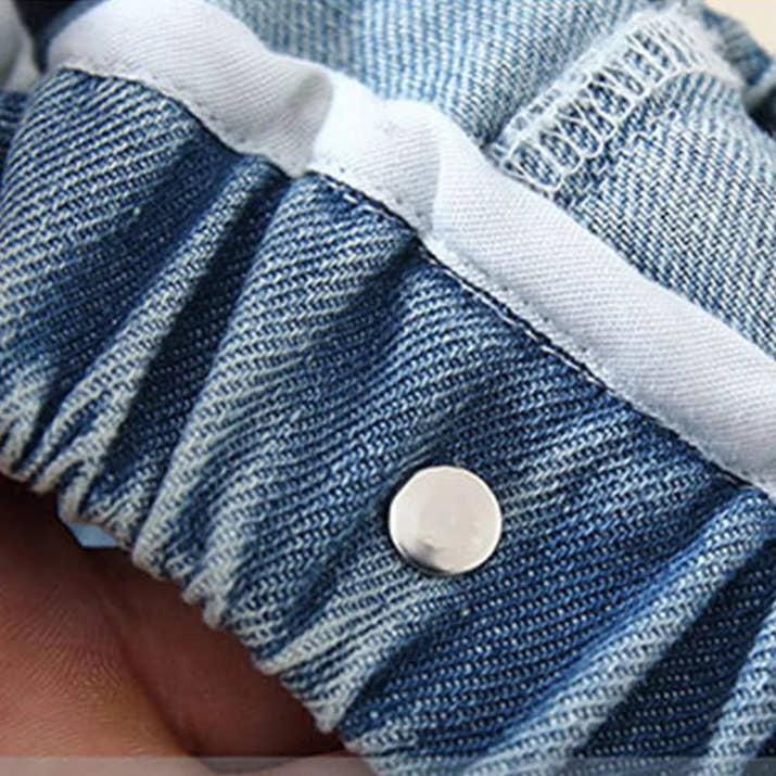 Girls Denim Skirt Fashion Denim short Skirts Summer Baby Korean Style Skirts Wrap Buttocks for Girls Teenager Half Skirt - Avero
