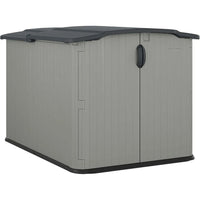 Glidetop Horizontal Outdoor Storage Shed with Pad - Lockable Sliding Lid and Doors, All - Weather Shed for Yard Storage, 57.5" W x - Avero