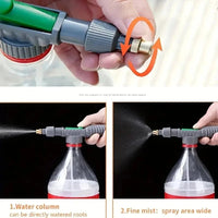 Handheld High - Pressure Manual Sprayer with Adjustable Nozzle - Continuous Pressure, Battery - Free Garden Tool for Gardening & Urb - Avero