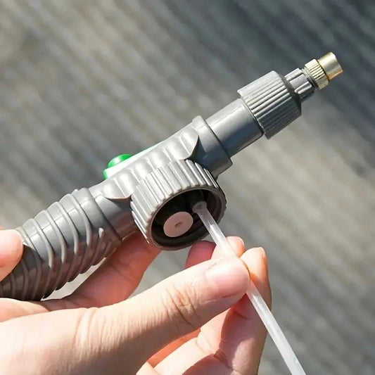 Handheld High - Pressure Manual Sprayer with Adjustable Nozzle - Continuous Pressure, Battery - Free Garden Tool for Gardening & Urb - Avero
