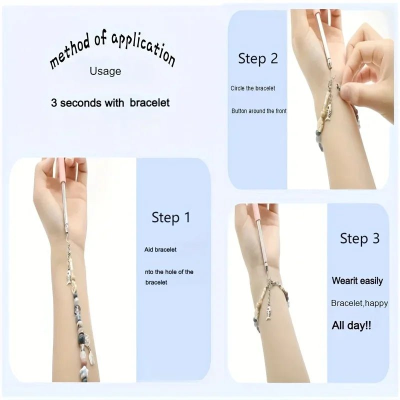 Help Wear Bracelet Tool Partner Jewelry Helper Fastening Aid Quickly Unfasten Hooking Equipment Pliers Clasps Ties Zipper Craft - Avero