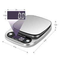 High Precision Kitchen Scale 3/5/10kg Electronic Jewelry Food Baking Scale Multifunction Measuring Tool Gram Scale Lcd Display - Avero
