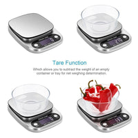 High Precision Kitchen Scale 3/5/10kg Electronic Jewelry Food Baking Scale Multifunction Measuring Tool Gram Scale Lcd Display - Avero