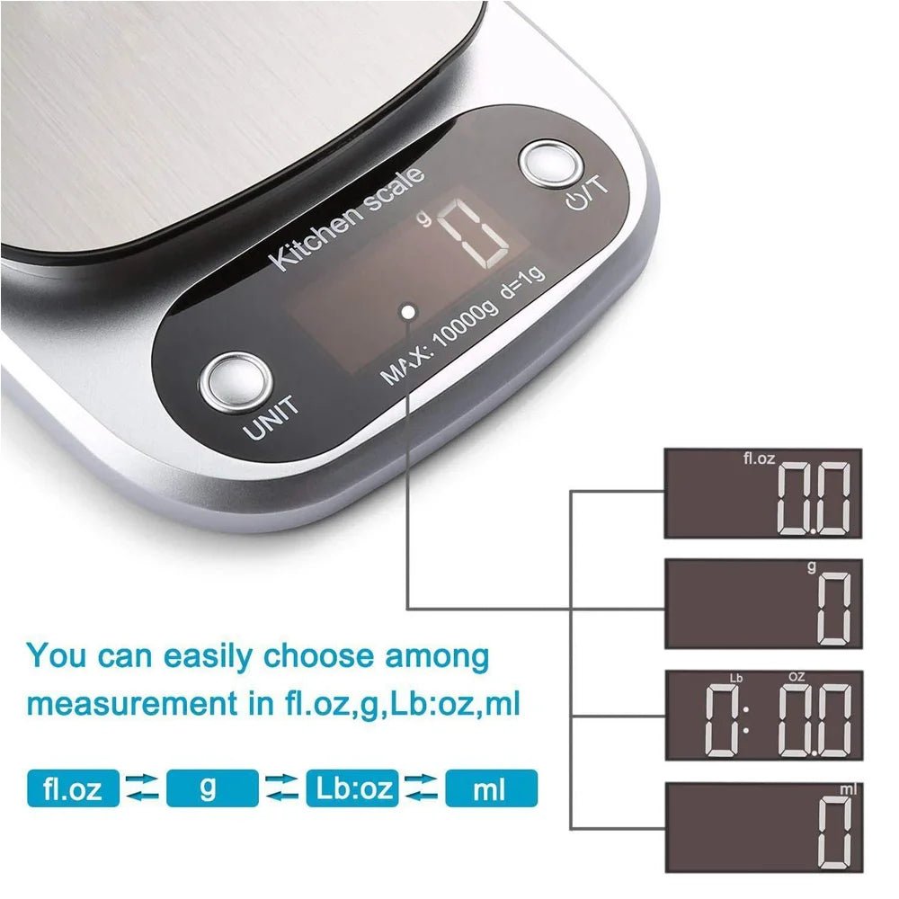 High Precision Kitchen Scale 3/5/10kg Electronic Jewelry Food Baking Scale Multifunction Measuring Tool Gram Scale Lcd Display - Avero
