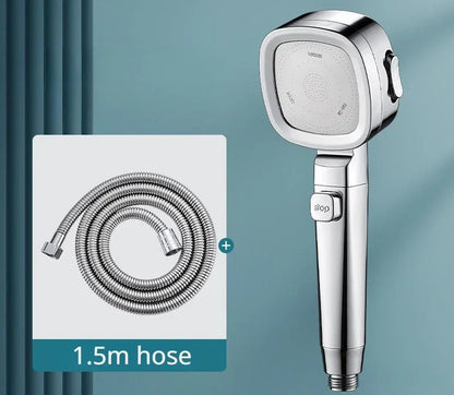 High Pressure Shower Head Water Saving 3 Modes Shower Heads Adjustable One - Key Stop Water Massage Sprayer Bathroom Accessories - Avero