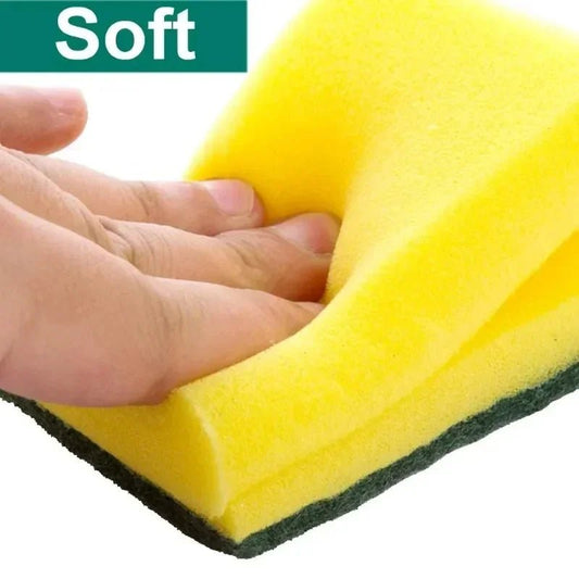 Highly absorbent double - sided sponge magic cleaning pot rust sponge cleaning brush kitchen cleaning tool - Avero