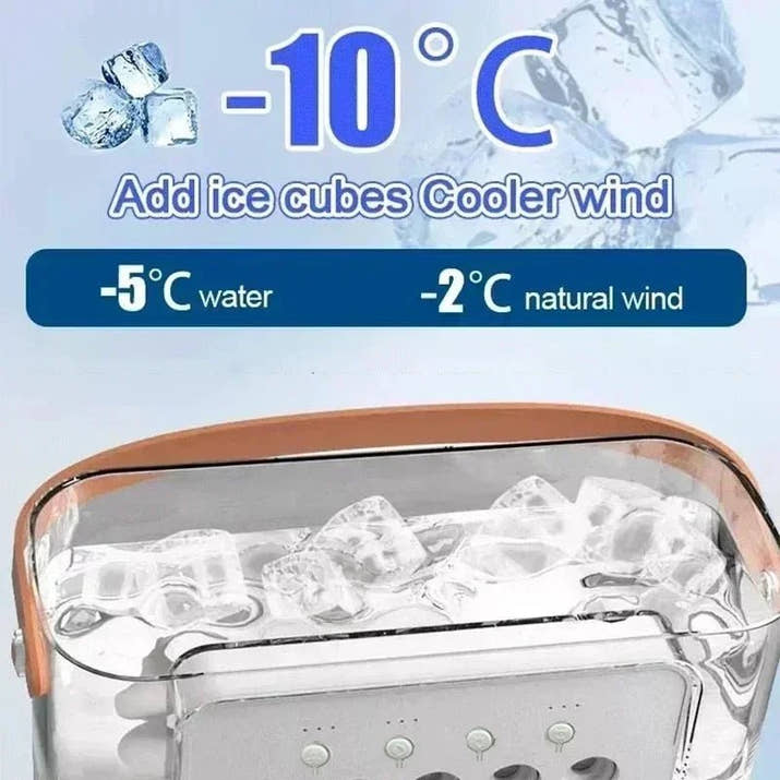Hot 3 In 1 Fan AIr Conditioner Household Small Air Cooler LED Night Light Portable Humidifier Air Adjustment Fan Office Home Fan - Avero
