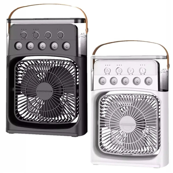 Hot 3 In 1 Fan AIr Conditioner Household Small Air Cooler LED Night Light Portable Humidifier Air Adjustment Fan Office Home Fan - Avero