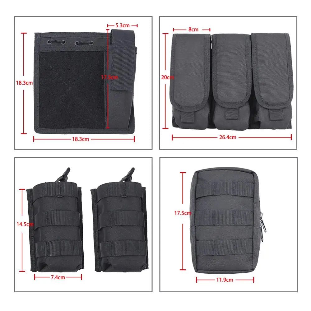 Hunting Paintball Vest Army Molle Airsoft Vest Tactical Vest Plate Carrier Swat Fishing Armor Police Vest - Avero
