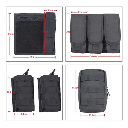 Hunting Paintball Vest Army Molle Airsoft Vest Tactical Vest Plate Carrier Swat Fishing Armor Police Vest - Avero
