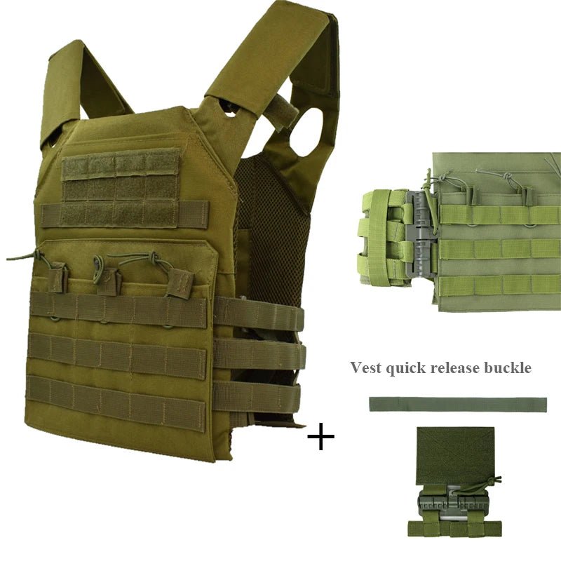 Hunting Tactical Body Armor JPC Molle Plate Carrier Vest Outdoor CS Game Paintball Airsoft Vest Military Equipment - Avero